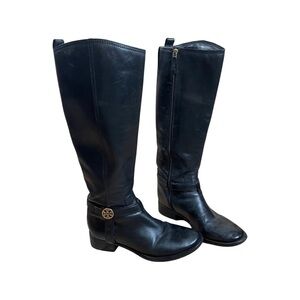 Tory Burch Bristol Size 7.5 7 1/2 Tall Leather Riding Equestrian Boot Knee High
